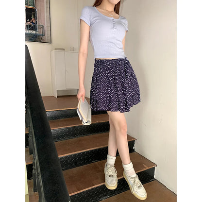 Dressbetty - Smlsummer Pleated Mini Skirt