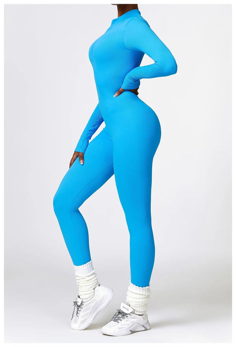 Serena - Zip Up Jumpsuit Long Sleeve