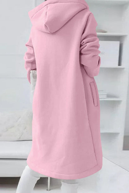 Juliana Color Zip Up Hooded Coat