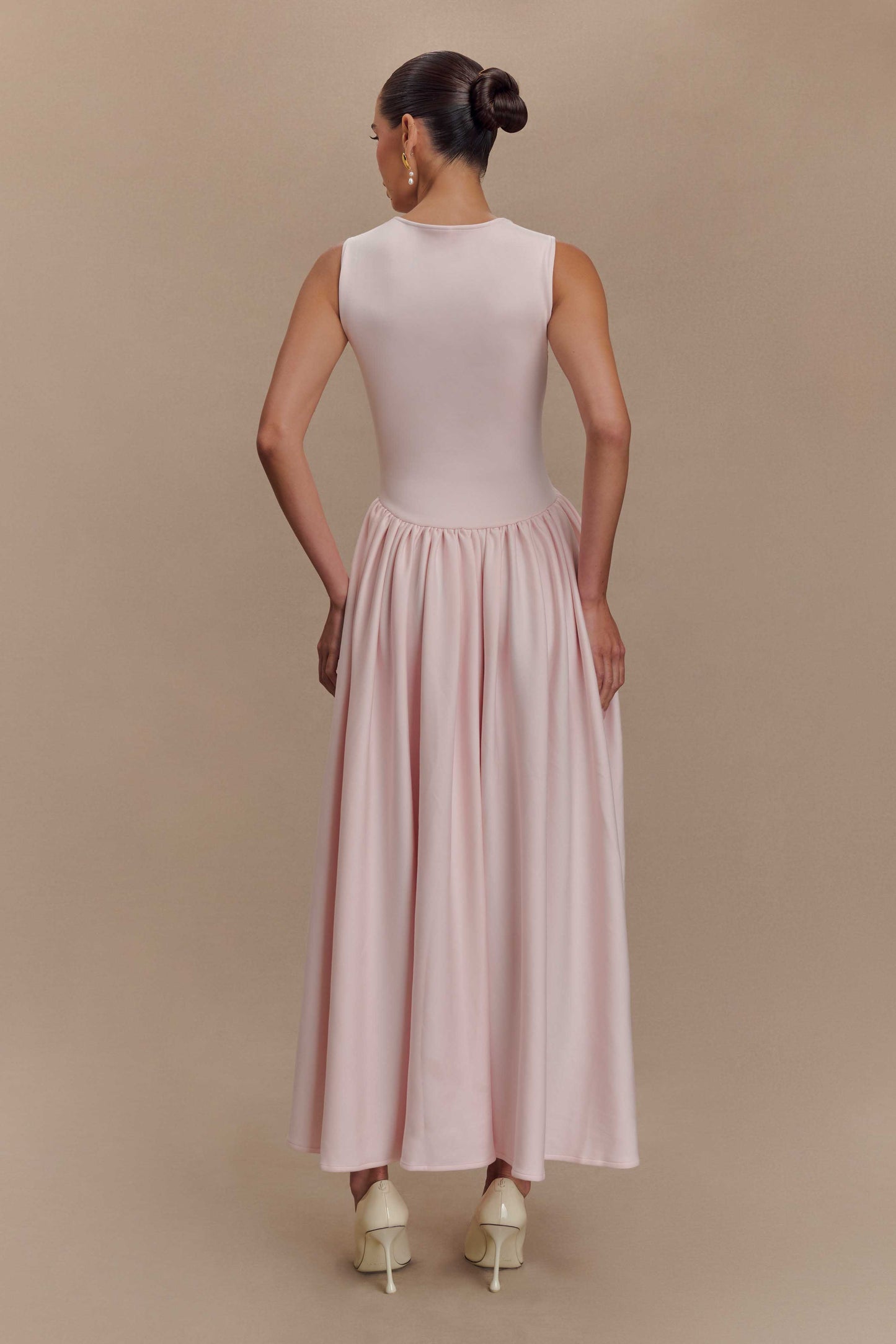 Sharissa — Midi Dress With Sculpted Straps and Comfortable Fit