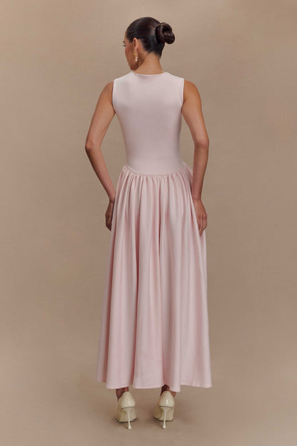 Sharissa — Midi Dress With Sculpted Straps and Comfortable Fit