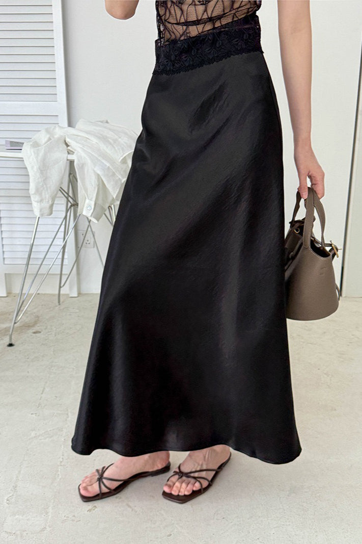 Drapey High - Waist Sheath Fishtail Skirt
