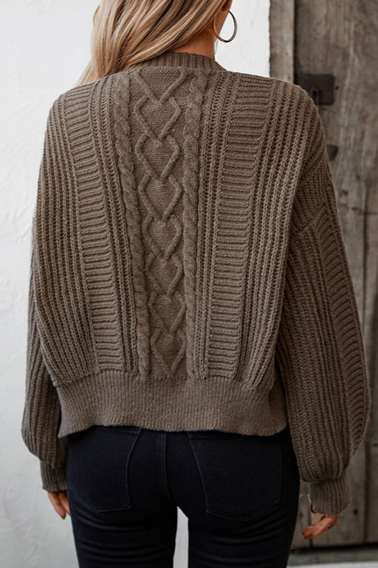 Loose Button Cardigan