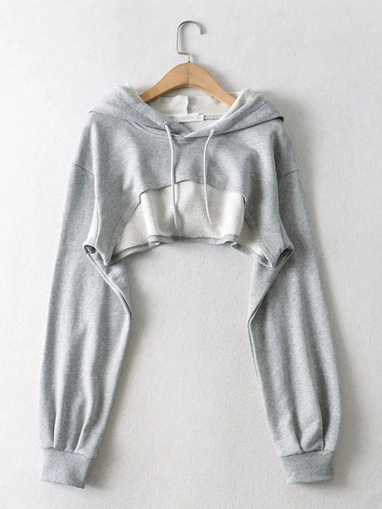 With Hat Hoodies Basic Design Young Korean Mujer All-match Teens Simple Cool Loose Y2k Cozy Street Wear Popular