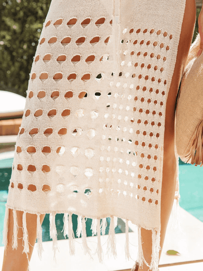 Hudson Bay Drape Cover Up Maxi Dress - Apricot