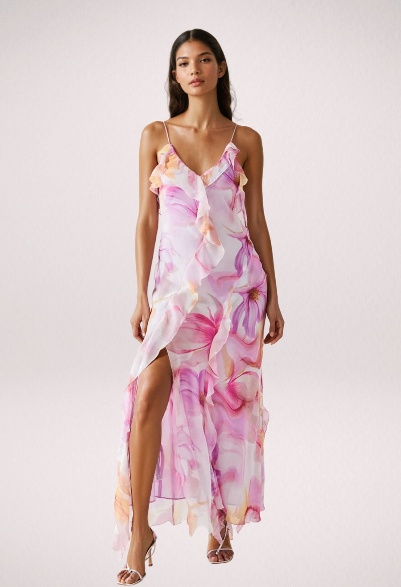 Nylah | Ruffle Maxi Dress