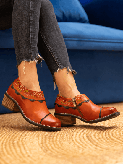 Soffia | Lumi Ankle Washed Leather Pump