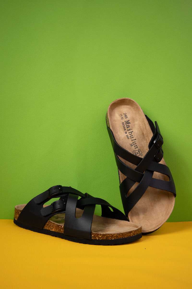 Maibulun | Layana Double Criss Cross Footbed Sandal