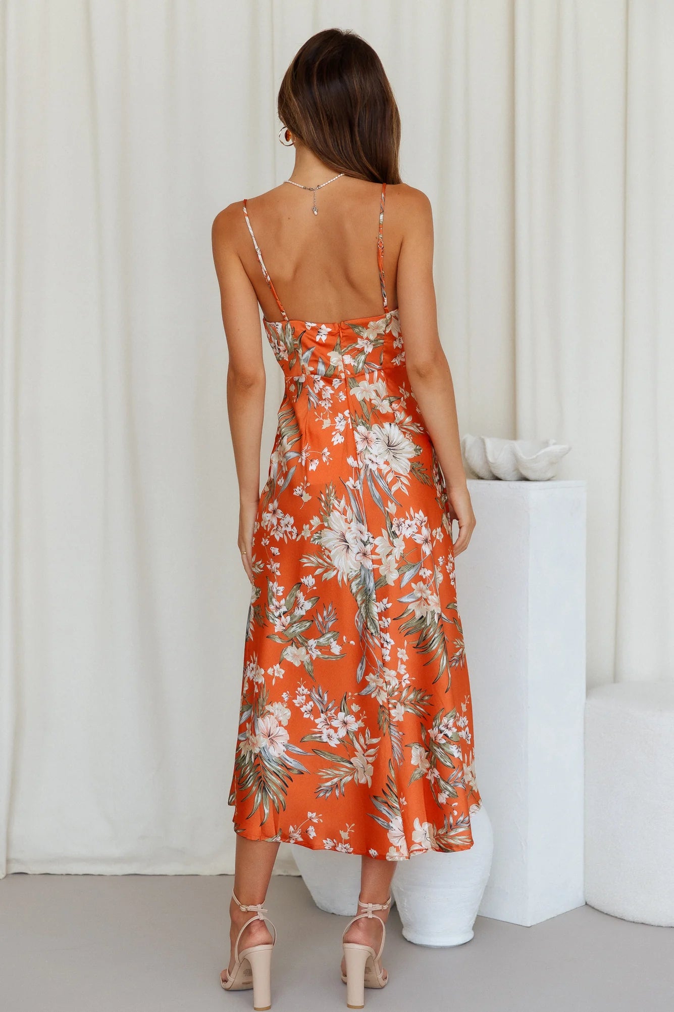 Heart in the Sun Midi Dress Pink