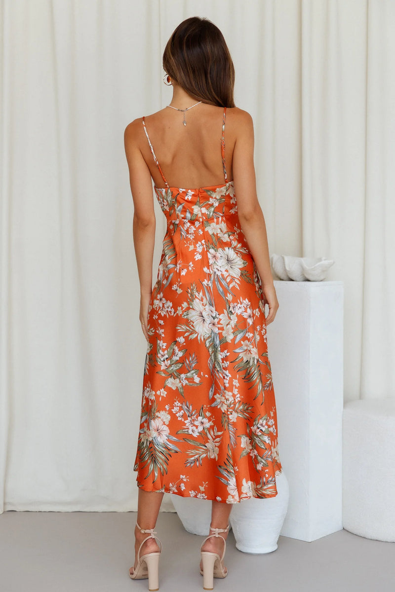 Heart in the Sun Midi Dress Pink