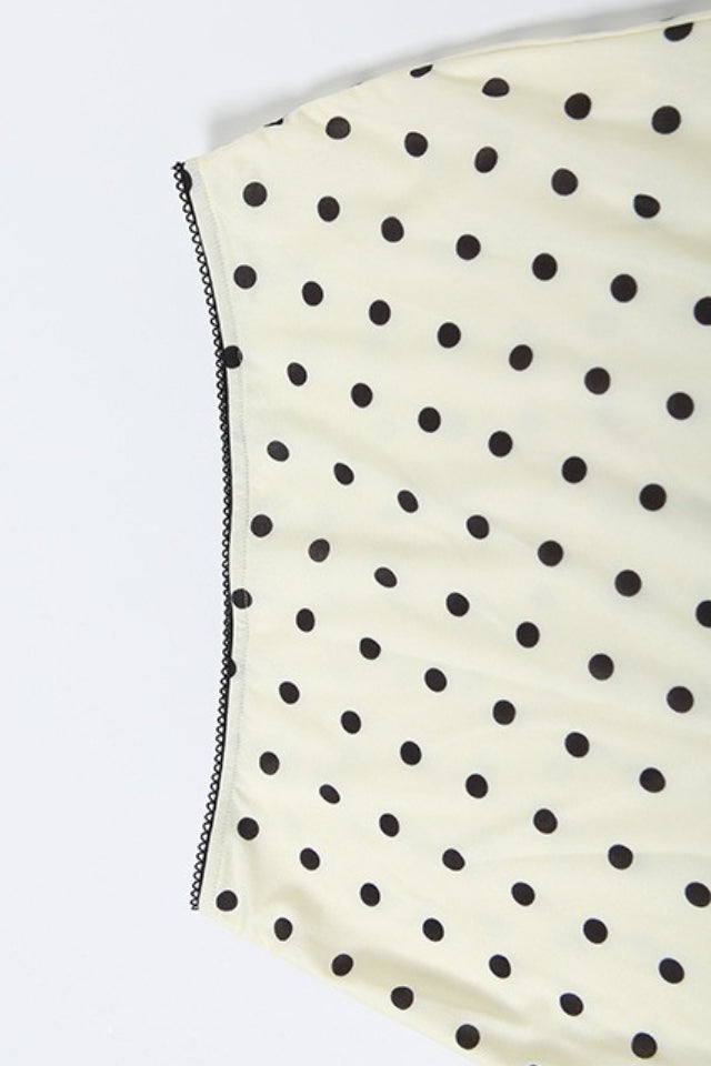 Polka Dot High Waist Bodycon Skirt