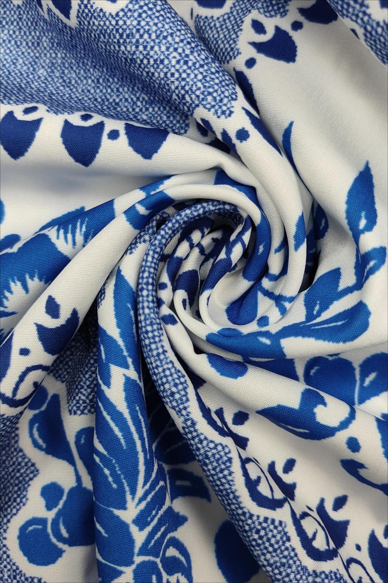 Print High-waist Maxi Dress