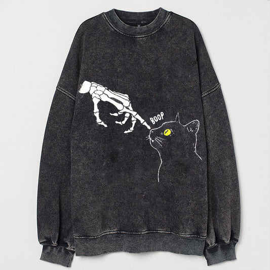 Skeleton Cat Lover Sweatshirt
