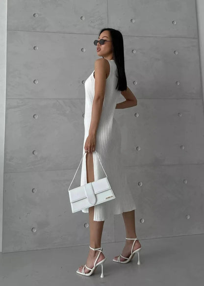 Sleeveless Ribbed Maxi Dress