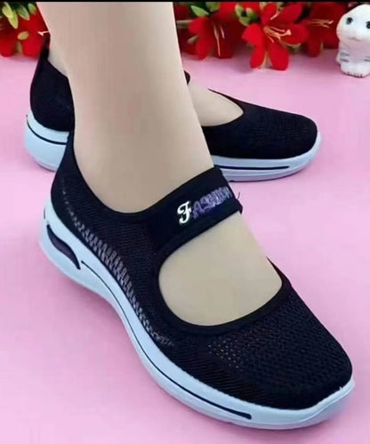 Comfy Flat Feet Shoes Mulberry Breathable Mesh