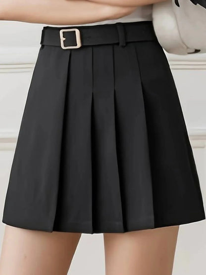 Style Pleated Skirt Short Skirt