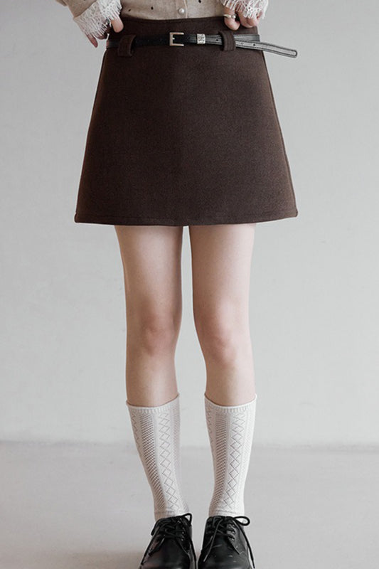 Tartan Textured Skirt