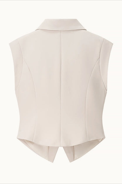 Sleeveless Two Piece Vest Pants Set