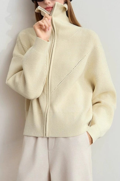 Slouchy High Neck Loose Sweater