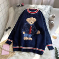 Annelies® | Women's knitted sweater with lily embroidery