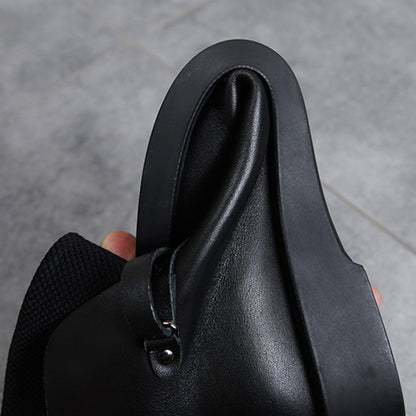Cozy Leather Paneled Flats Martin Boots