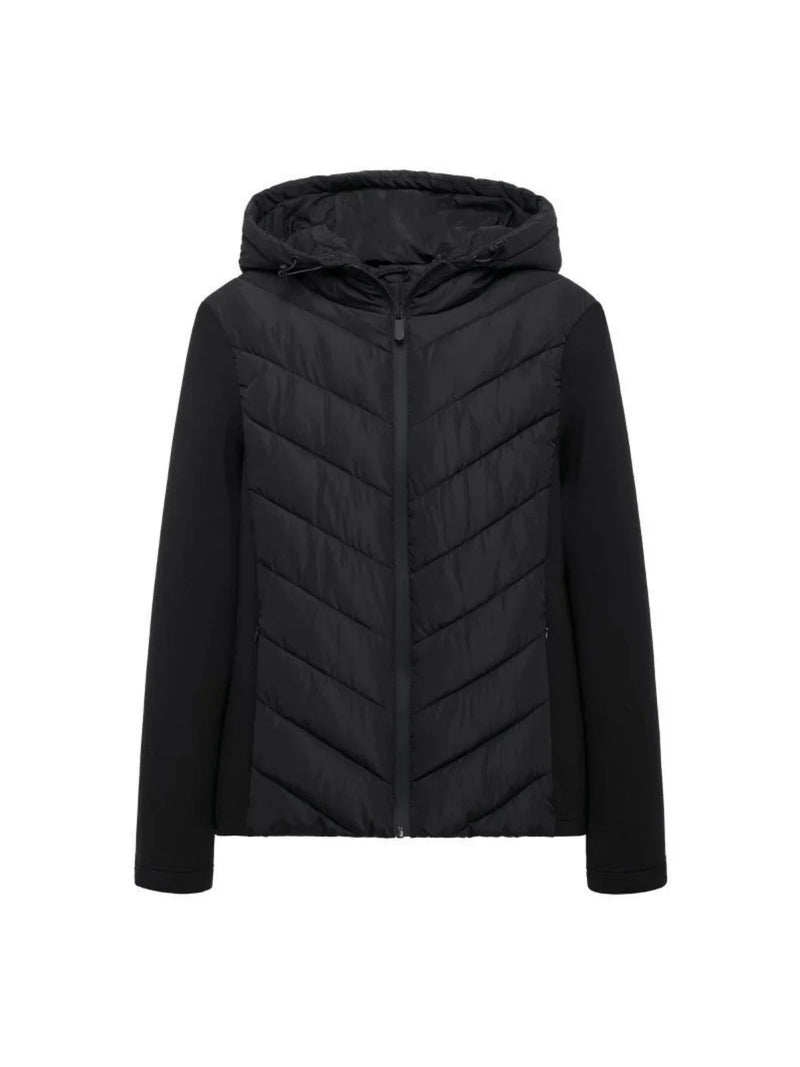 Cotton Padded Coat With Stand Up Collar for Wear