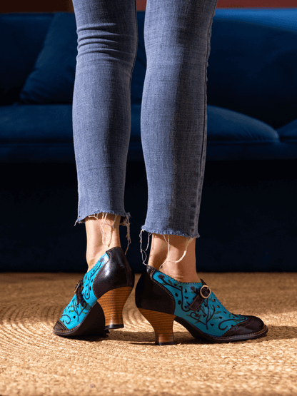 Soffia | Picking Petals Perforated Leather Pump