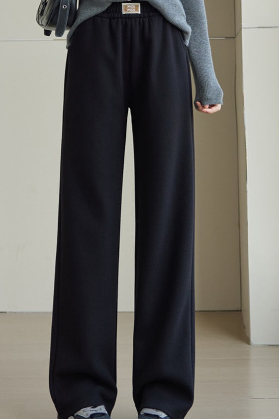 Fleece Lined Relaxed Knit Pants