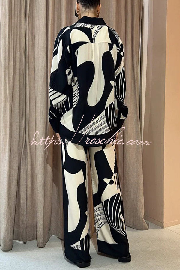 Delightful Elastic Waist Pocketed Wide Leg Drape Pants