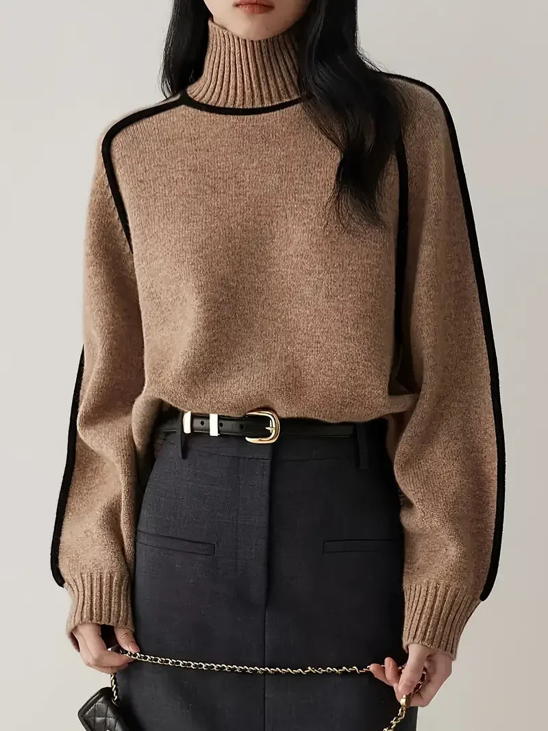 Half Turtleneck Knitted Sweater