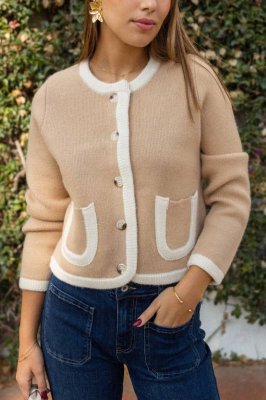 Selena Beige Cardigan