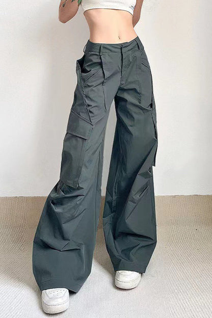 High Rise Relaxed Cargo Pants