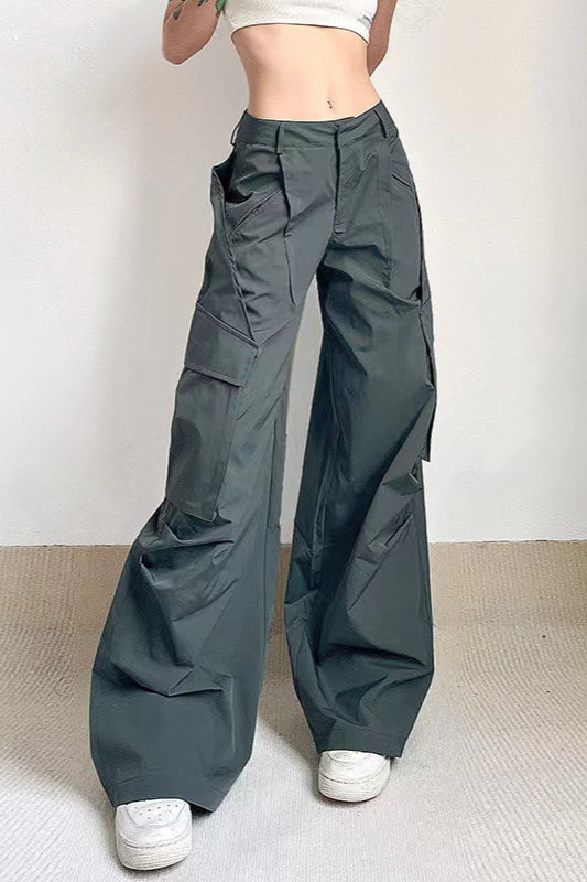 High Rise Relaxed Cargo Pants