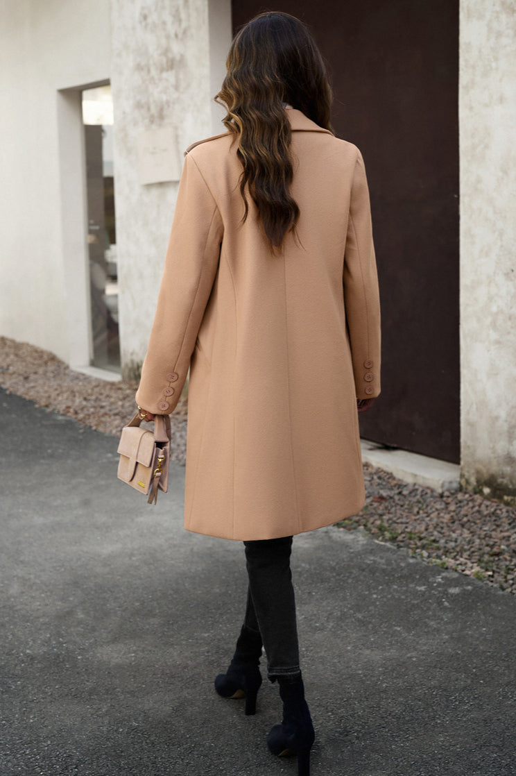 Wool Blend Longline Coat
