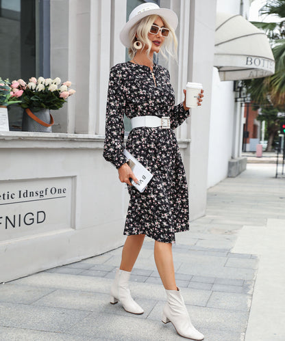 Madrie Midi Dress - Black