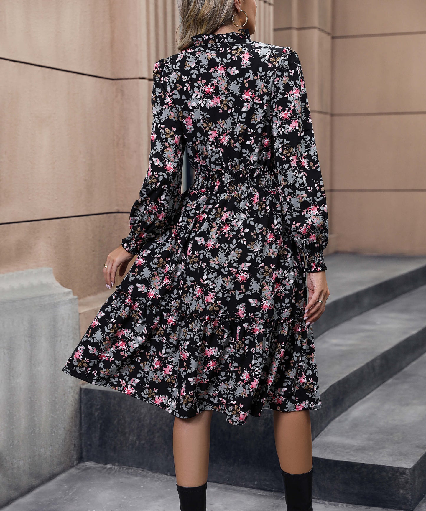 Madeira Midi Dress - Black
