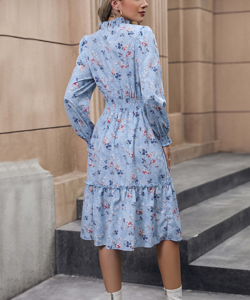 Madeira Midi Dress - Blue
