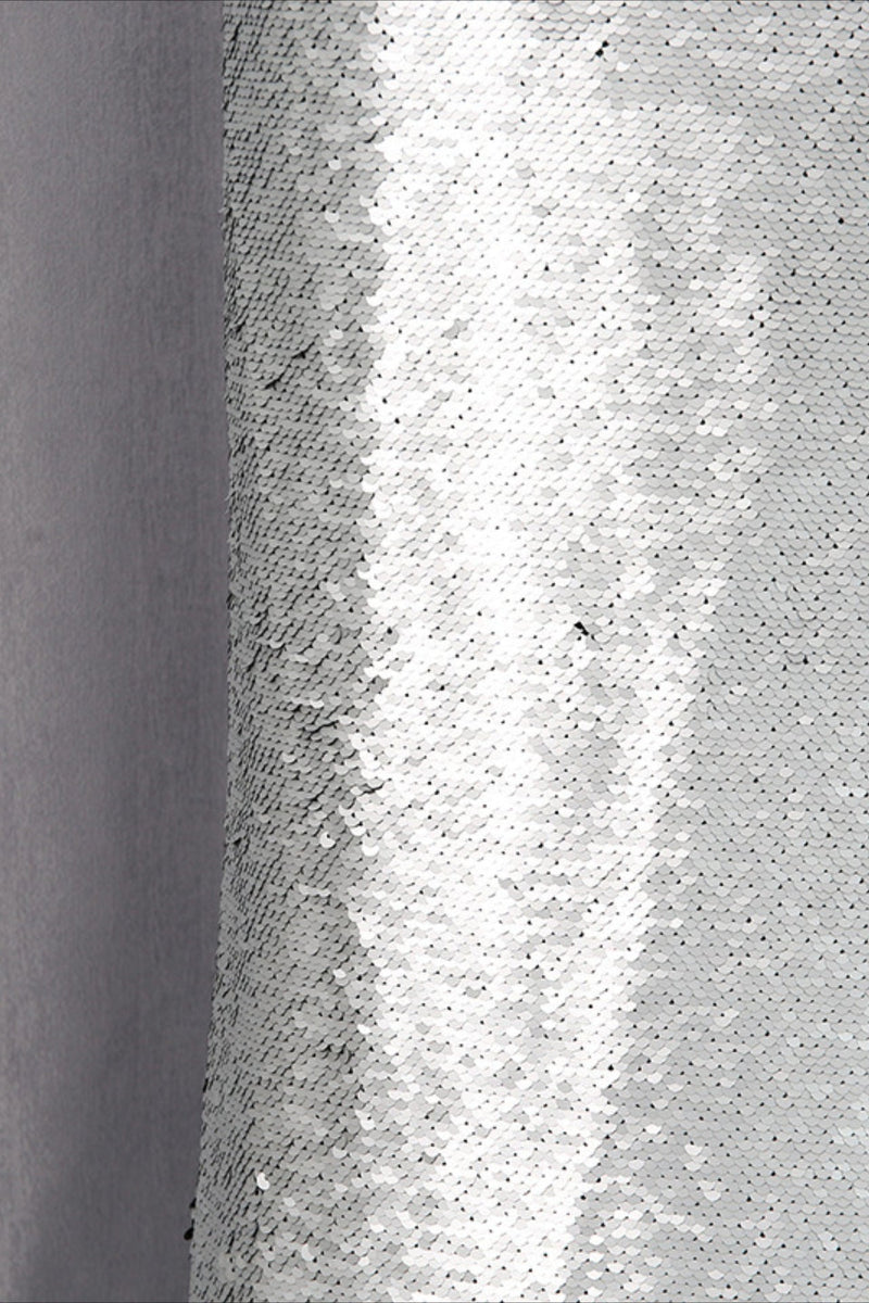 Metallic Sequin High Waisted Pencil Skirt