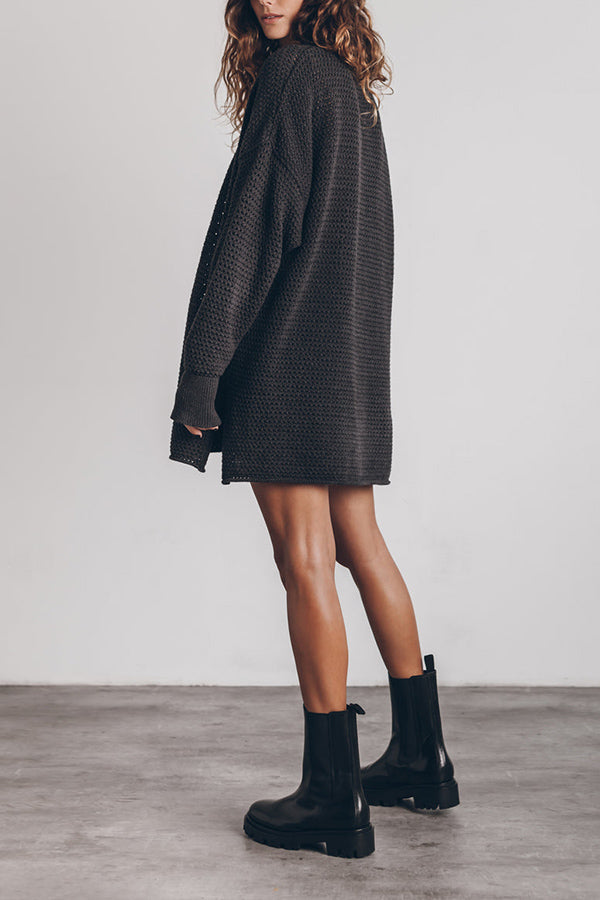 The Green Long Knitted Sweater
