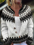 Vintage Traditional Pattern Iceland Style Sweater elevenforest