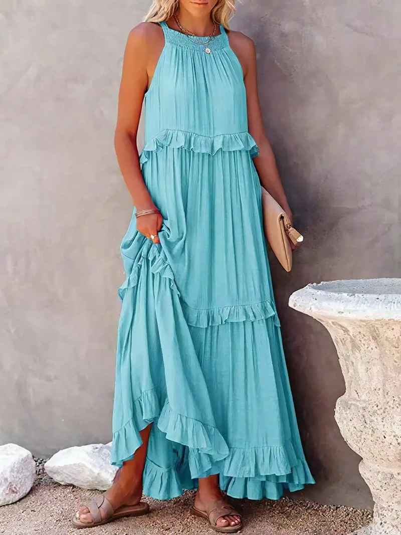 Megan | Ruffle Maxi Dress
