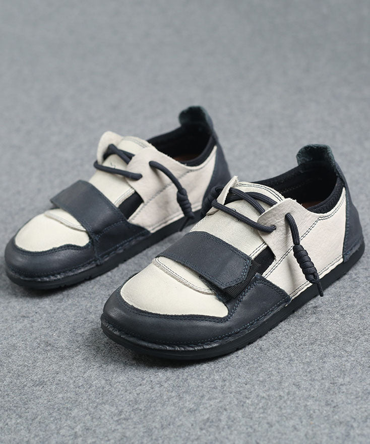 Beige Flat Shoes for Splicing Flat Feet Shoes