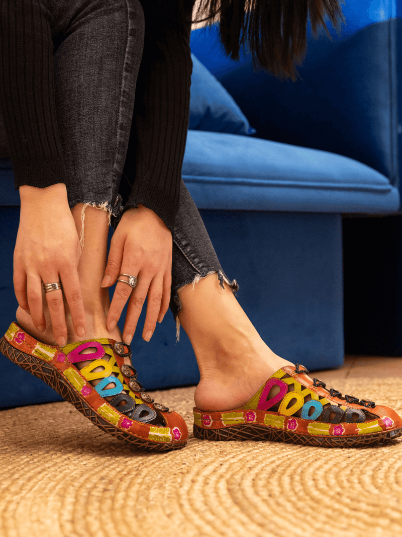 Soffia | Annadale Cut-out Leather Sandal