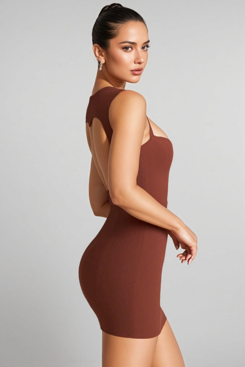Saige Hollowed Out Hip Mini Dress