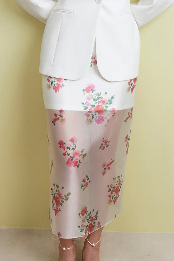 High-waist Straight Skirt