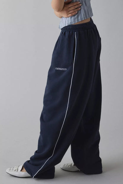 Elastic Waist Loose Fit Pants
