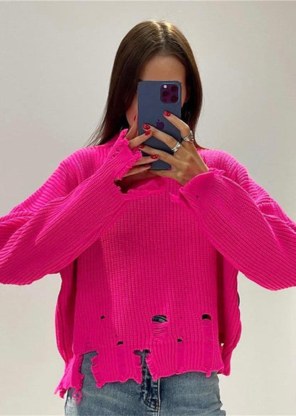Ripped Knitted Sweater