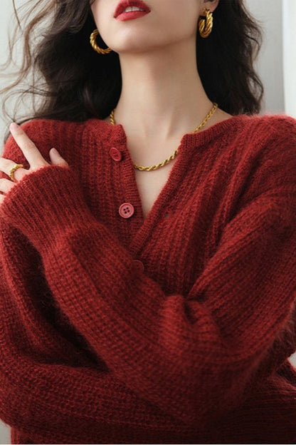 Relaxed Short Cardigan