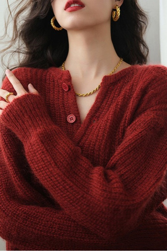 Relaxed Short Cardigan