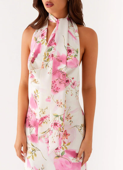 Jensen Midi Dress - Ivory Print